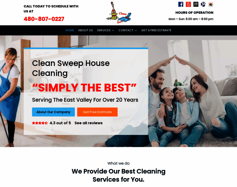 Cleansweephousecleaning.com thumbnail