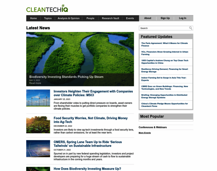 Cleantechiq.com thumbnail
