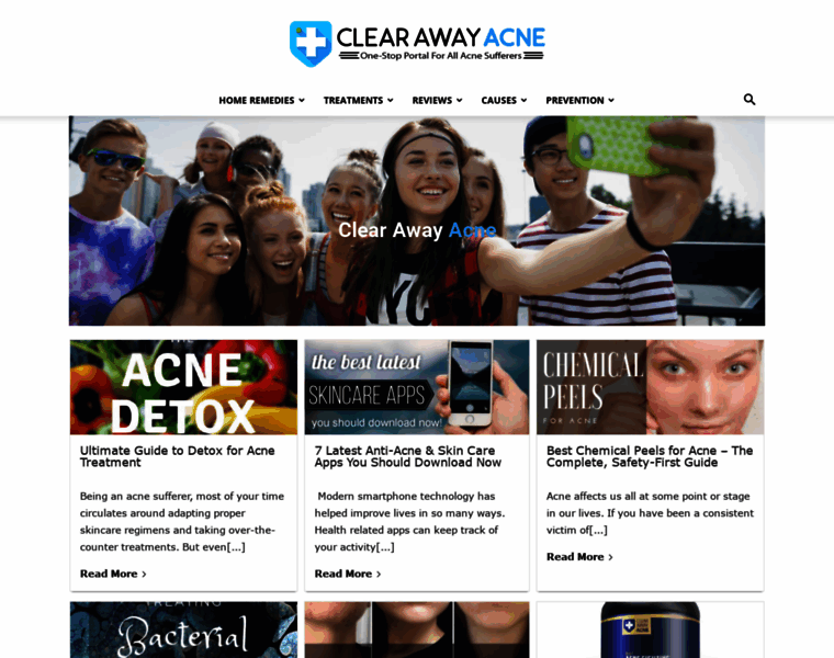 Clearawayacne.com thumbnail
