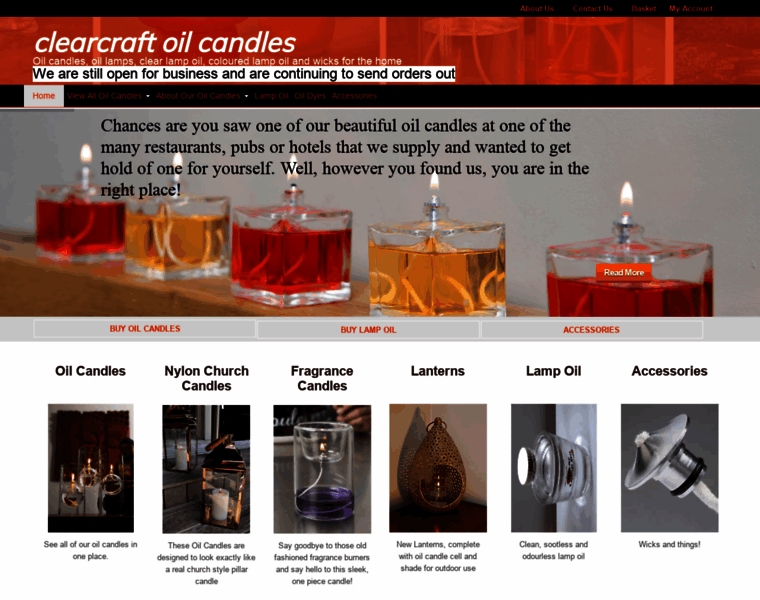 Clearcraftoilcandles.co.uk thumbnail