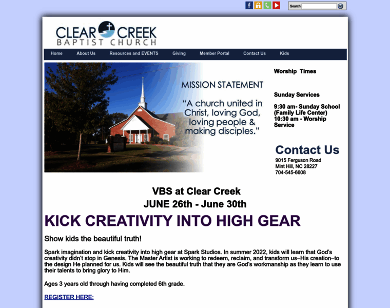 Clearcreekbaptistchurch.com thumbnail
