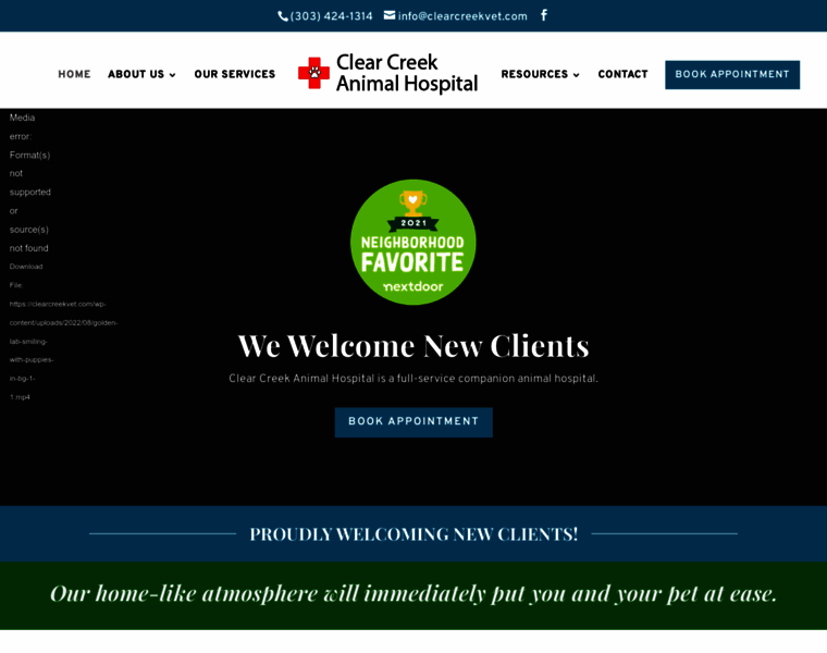 Clearcreekvet.com thumbnail
