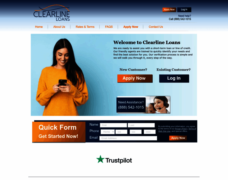 Clearlineloans.com thumbnail