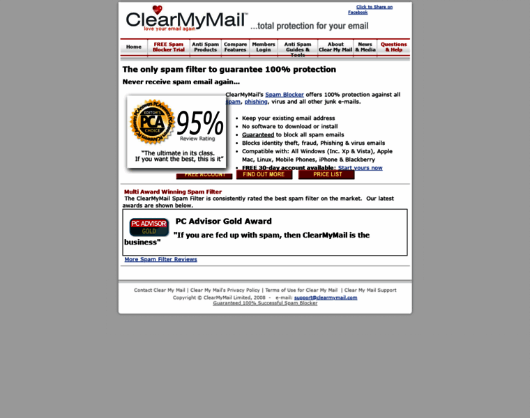 Clearmymail.com thumbnail