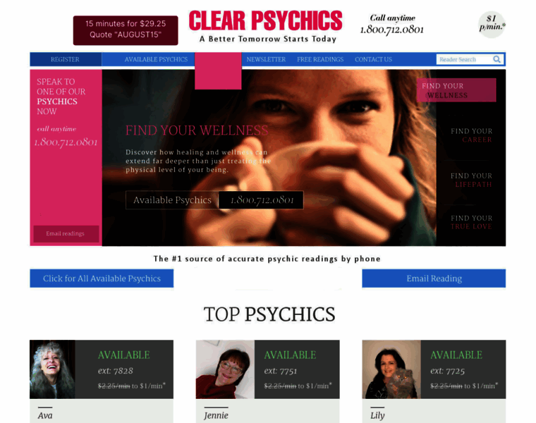 Clearpsychics.com thumbnail