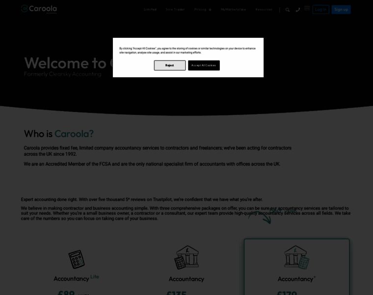 Clearskyaccounting.co.uk thumbnail