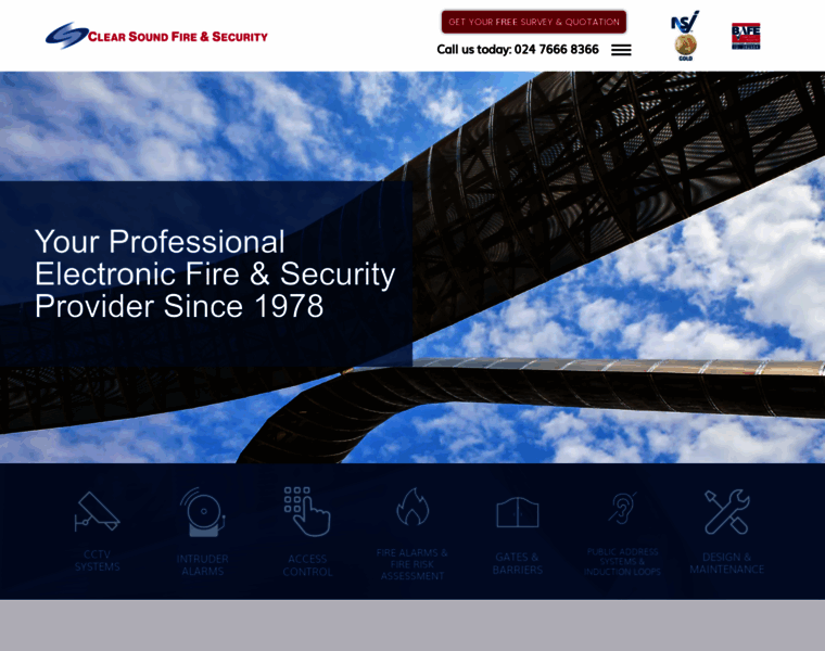 Clearsoundsecurity.co.uk thumbnail