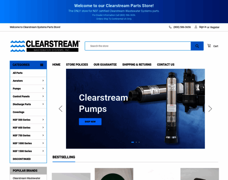 Clearstreamparts.com thumbnail