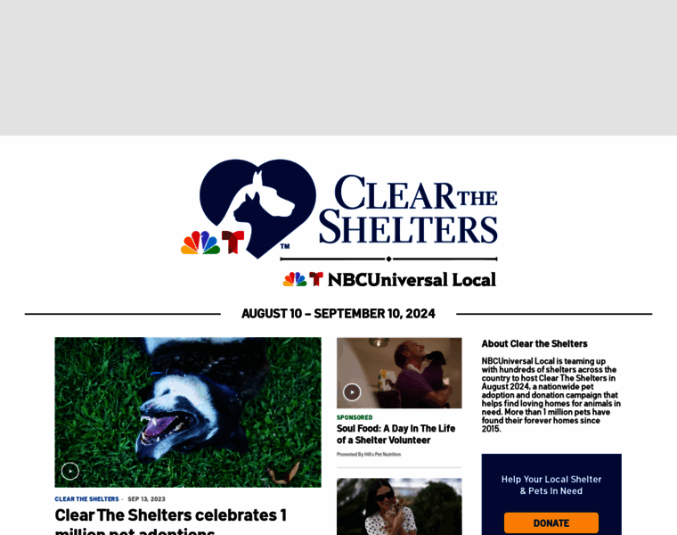 Cleartheshelters.com thumbnail