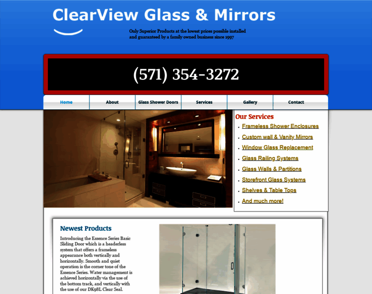 Clearviewglassandmirrors.com thumbnail