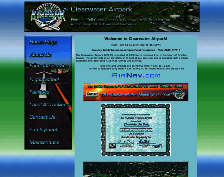 Clearwaterairpark.net thumbnail