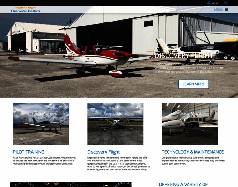 Clearwateraviation.com thumbnail