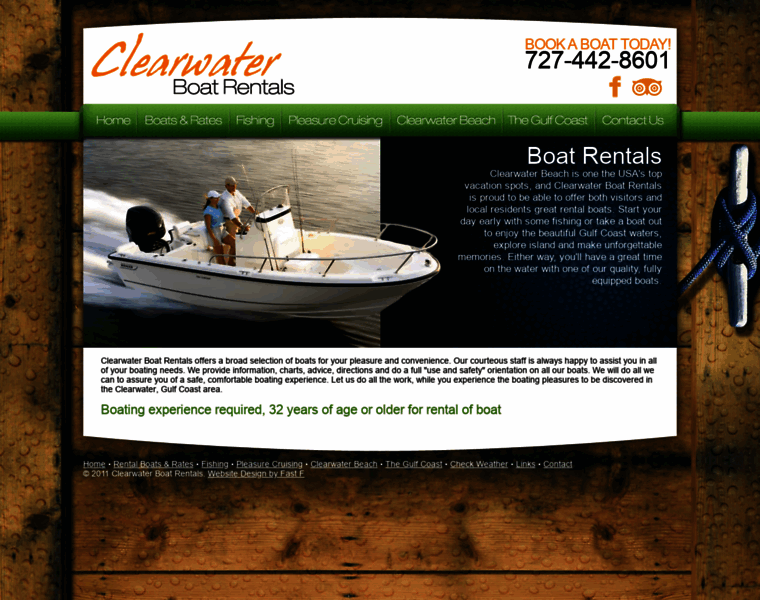 Clearwaterboatrentals.com thumbnail