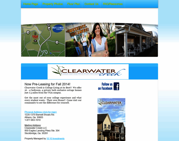 Clearwatercreek-athens.com thumbnail