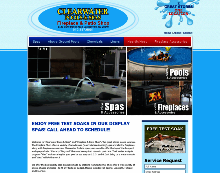 Clearwaterpoolsandspasnc.com thumbnail