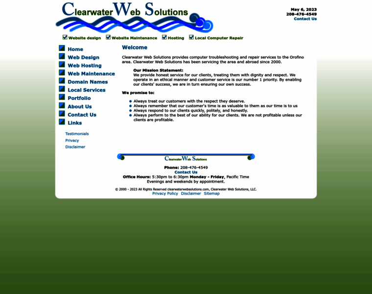 Clearwaterwebsolutions.com thumbnail