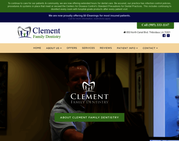 Clementdental.com thumbnail