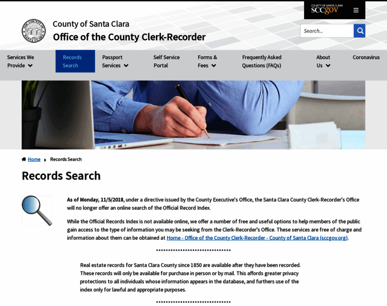 Clerkrecordersearch.org thumbnail