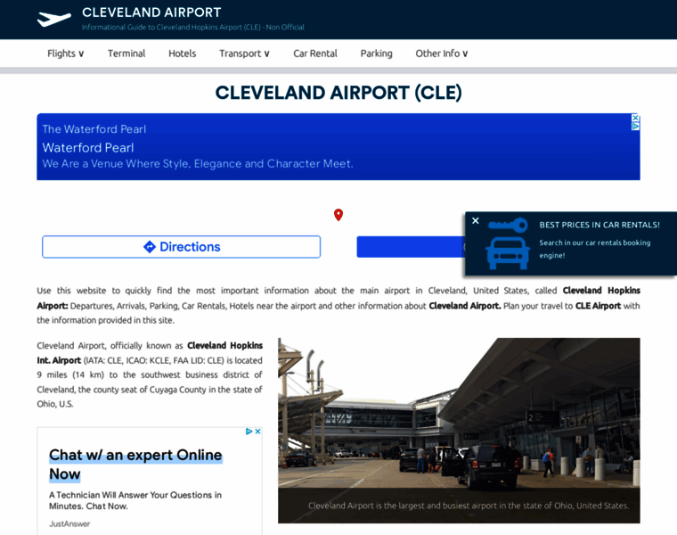 Cleveland-airport.com thumbnail