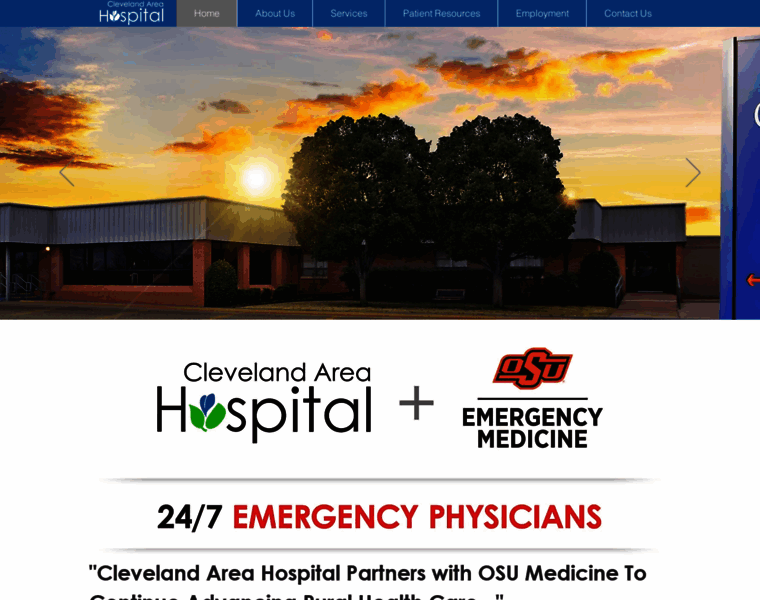 Clevelandareahospital.com thumbnail