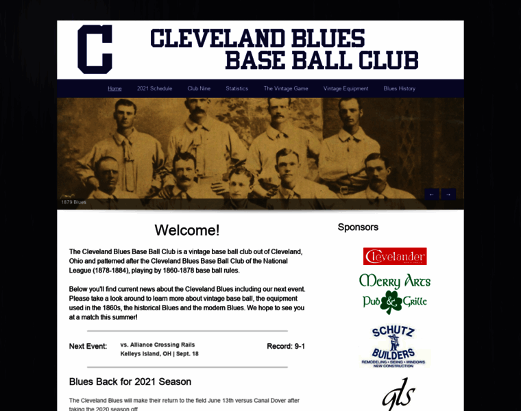 Clevelandbluesbaseball.com thumbnail