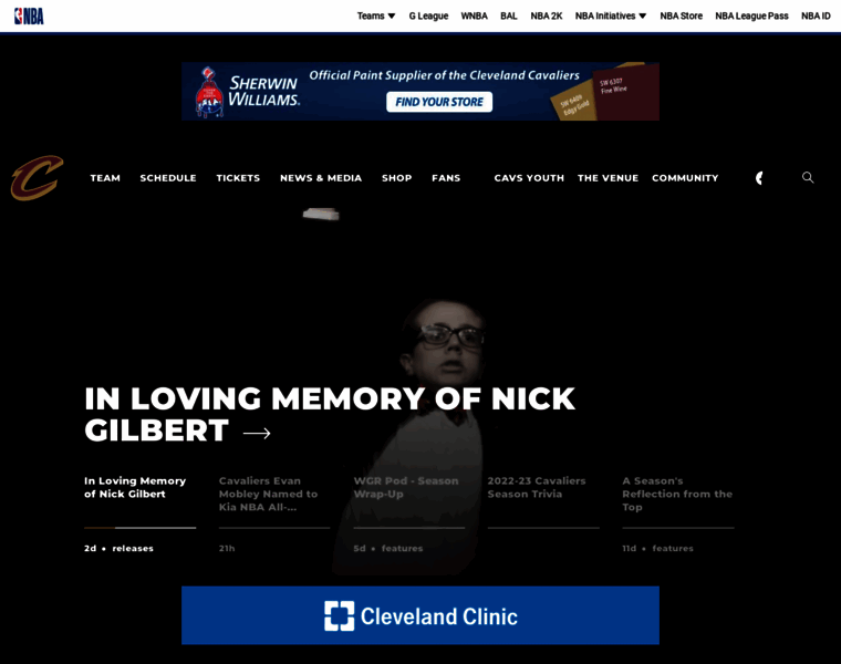 Clevelandcavaliers.com thumbnail