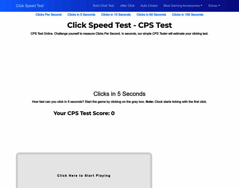 Clickspeedtest.com thumbnail