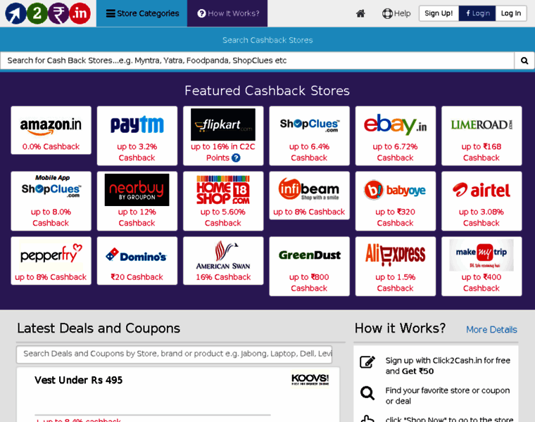 Clicktocash.in thumbnail
