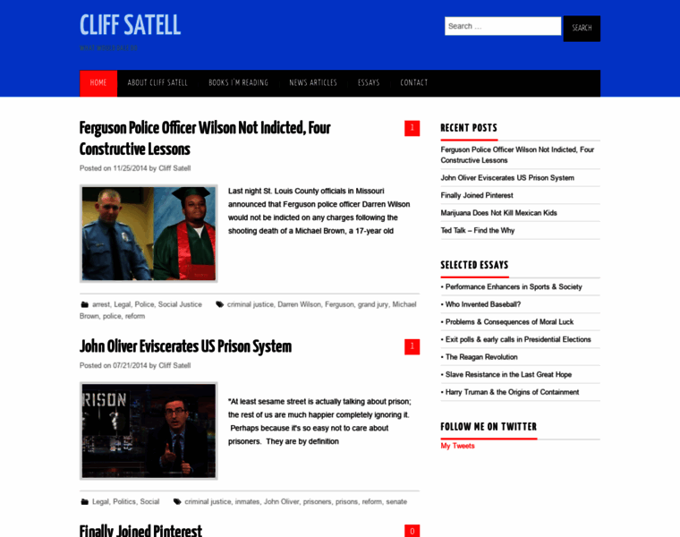 Cliffsatell.com thumbnail