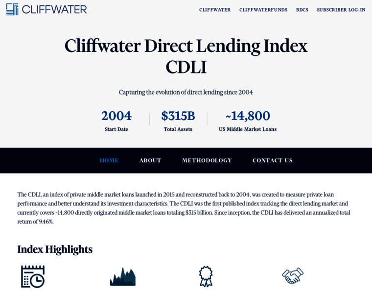 Cliffwaterdirectlendingindex.com thumbnail