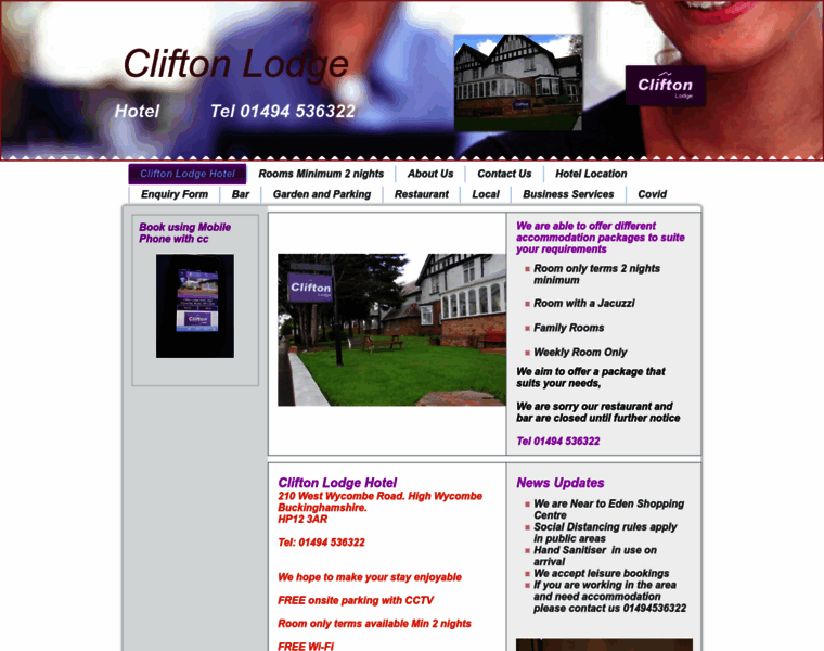 Cliftonlodgehotel.co.uk thumbnail