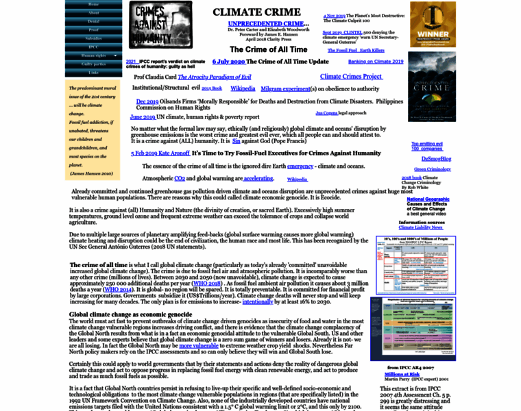 Climatecrime.org thumbnail