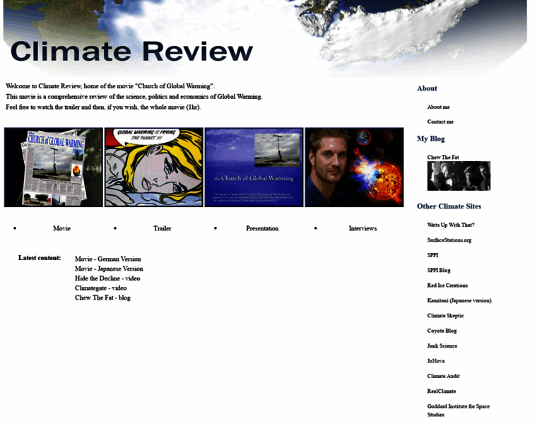 Climatereview.net thumbnail
