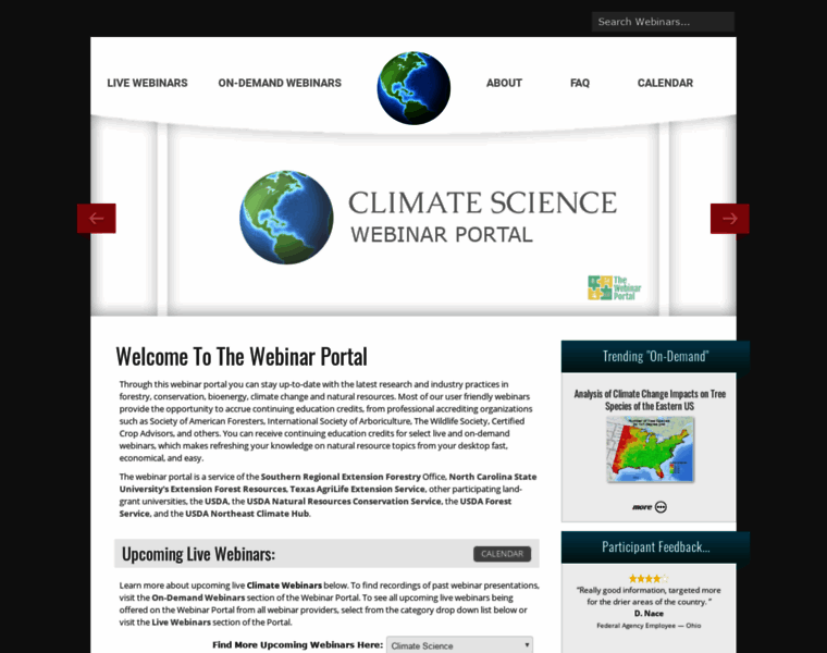 Climatewebinars.net thumbnail