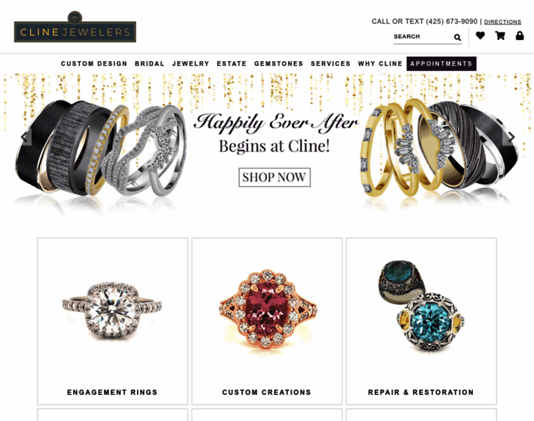 Clinejewelers.com thumbnail