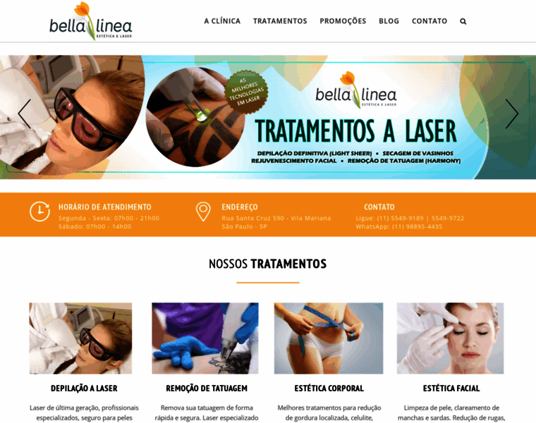 Clinicabellalinea.com.br thumbnail