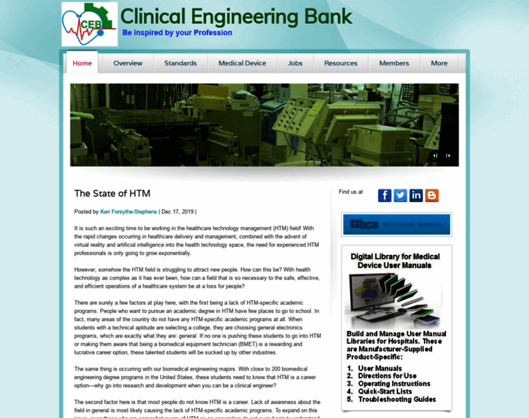 Clinicalengineeringbank.com thumbnail