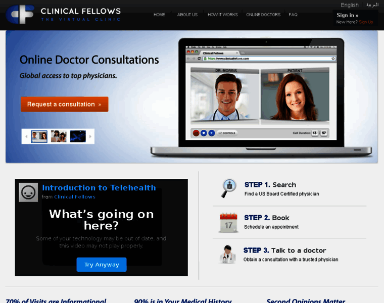 Clinicalfellows.com thumbnail