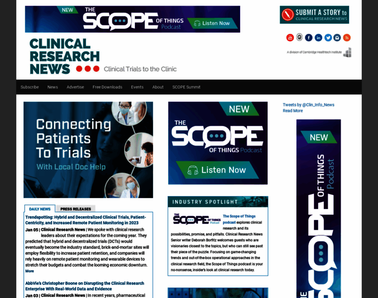 Clinicalinformaticsnews.com thumbnail