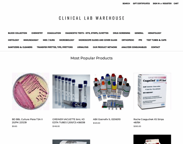 Clinicallabwarehouse.com thumbnail