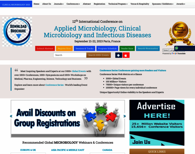 Clinicalmicrobiology.insightconferences.com thumbnail
