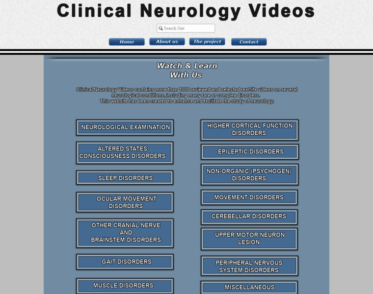 Clinicalneurologyvideos.com thumbnail