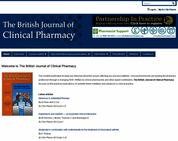 Clinicalpharmacy.org.uk thumbnail