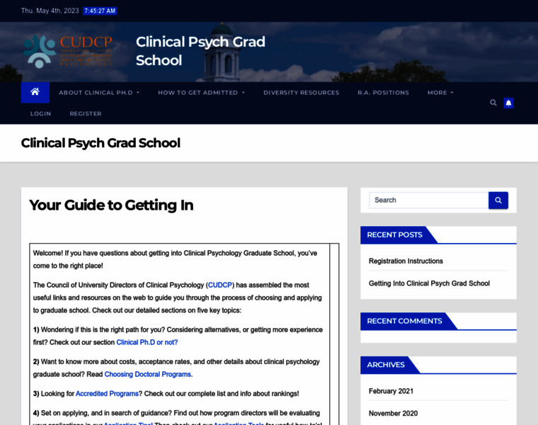Clinicalpsychgradschool.org thumbnail