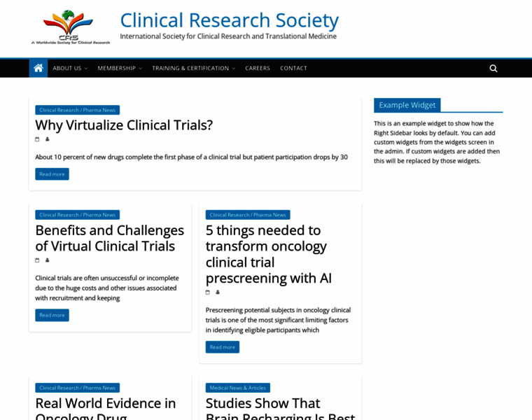 Clinicalresearchsociety.org thumbnail