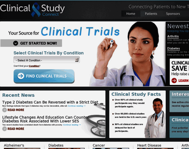Clinicalstudyconnect.com thumbnail