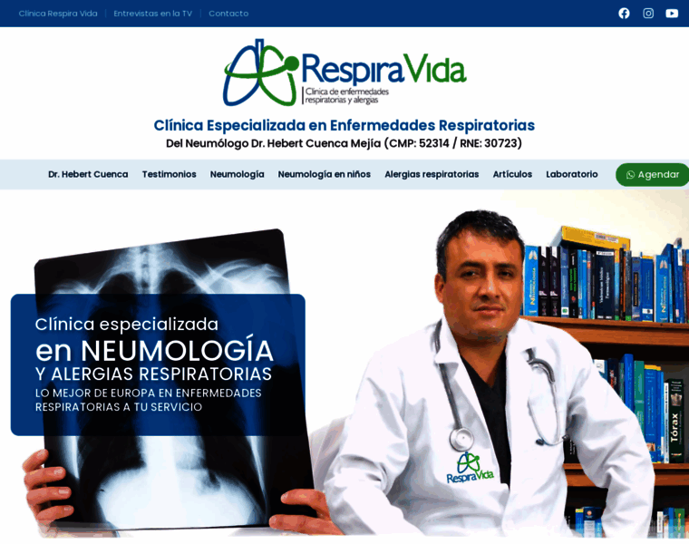 Clinicarespiravida.com thumbnail