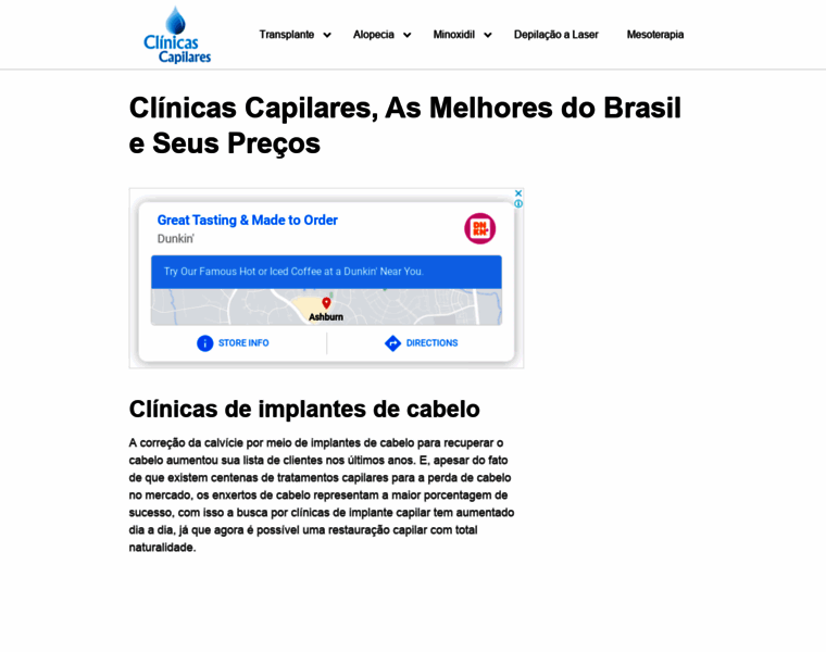 Clinicascapilares.com.br thumbnail
