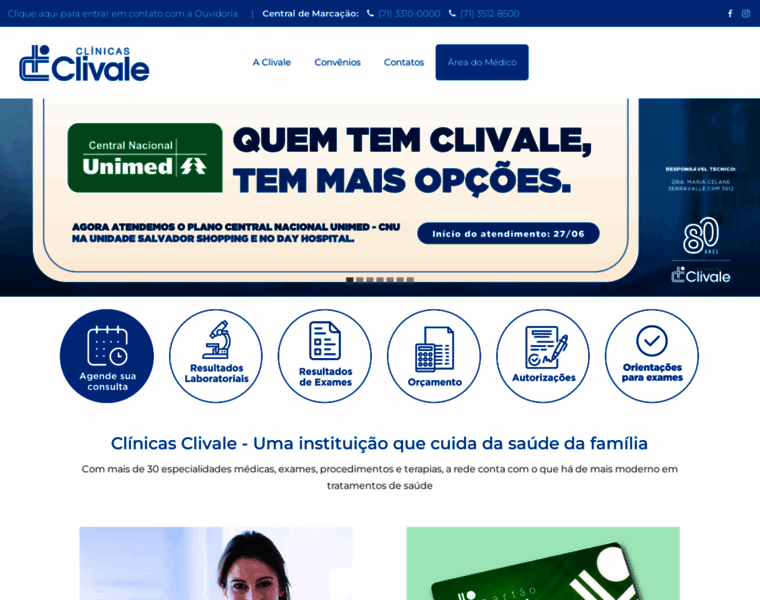 Clinicasclivale.com.br thumbnail