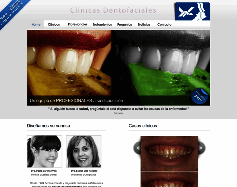 Clinicasdentofaciales.com thumbnail